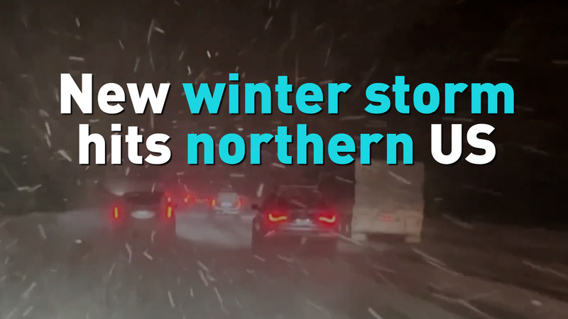 米北東部に強力な冬の嵐、政府の一部閉鎖で渡航者に混乱も video poster
