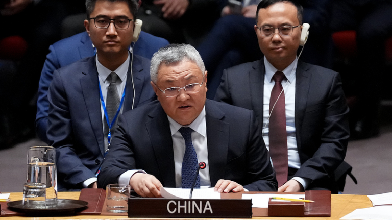 国連安保理で中国の傅聡大使「米・イスラエルの対イラン攻撃に衝撃」外交交渉への回帰訴え
