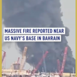 米海軍第5艦隊基地近くで「大規模火災」報道　イラン側は死傷者200人主張、米国は未確認 video poster