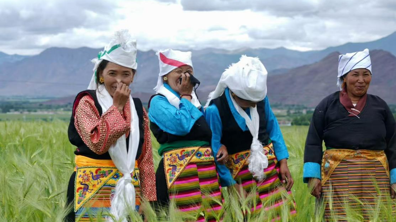 ラサをまとう優雅さ：ダムシュンとリンジョウが育んだ高原の衣装文化