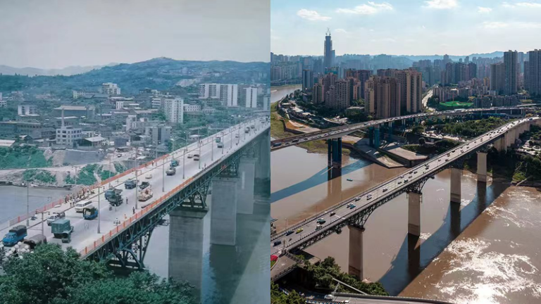 嘉陵江大橋と解放碑が見た重慶の変貌——写真家・魏巍のレンズ