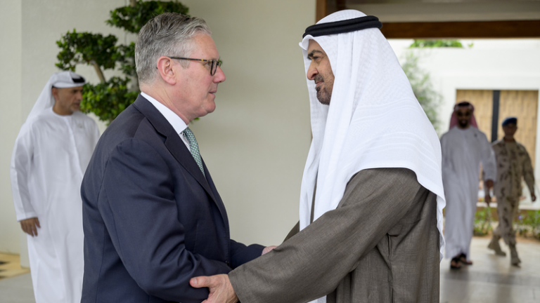 UAE大統領とバーレーン皇太子、英国首相と湾岸安全保障協議