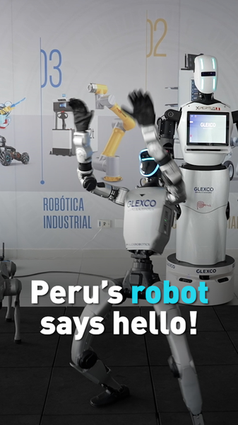 「こんにちは」秘魯のロボットXpertus、中国技術で生まれたヒューマノイド video poster