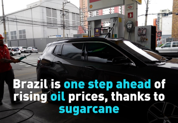 J48TC26CIWI67CE4XPIW - NewsTomo – 日本語で読む、世界のニュースハブ ブラジル、サトウキビ由来エタノールで石油価格高騰に先行対応 video poster