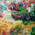 西洋と東洋の邂逅：北京在住の米国人アーティストが中国刺繍を作品に織り込む