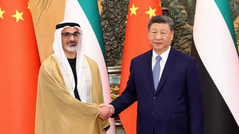 習近平主席、UAE皇太子と会談 戦略的パートナーシップ強化を呼びかけ video poster