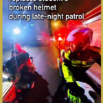 中国の交通警官、学生の壊れたヘルメットを交換 深夜の温情にネット感動 video poster