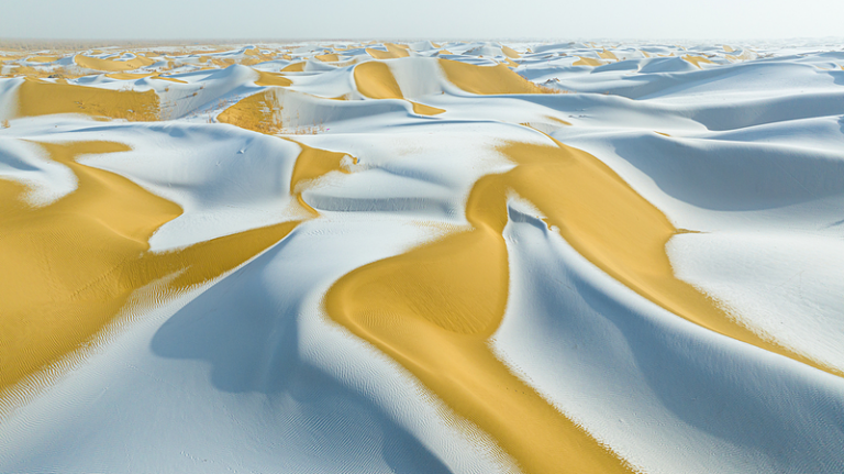 タクラマカン砂漠の緑化が機械化で加速 今春本格的に始動する生態系回復プロジェクト