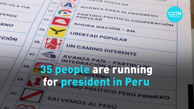 ペルー大統領選挙、史上最多の35人が立候補 – 選挙制度と注目ポイント video poster