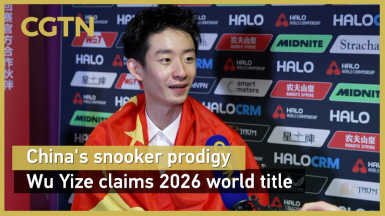 中国スヌーカー新星Wu Yizeが2026年世界王者に輝く video poster